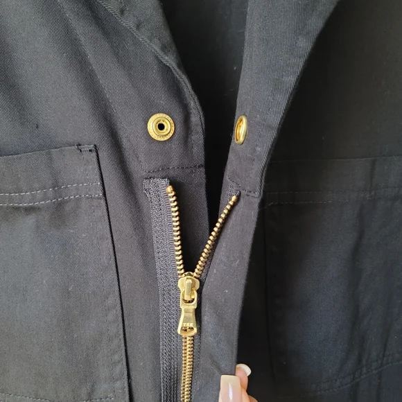 Big Bud Press Coverall Twill Long Sleeve Straight Leg Jumpsuit XLarge In Black